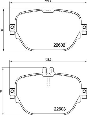 HELLA 8DB 355 039-221 - Brake Pad Set, disc brake autospares.lv