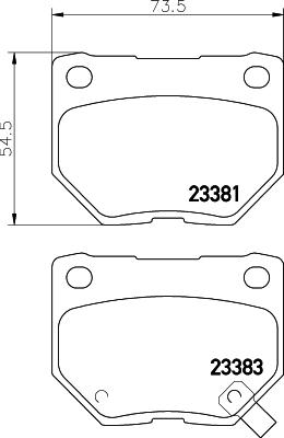 HELLA 8DB 355 030-361 - Brake Pad Set, disc brake autospares.lv