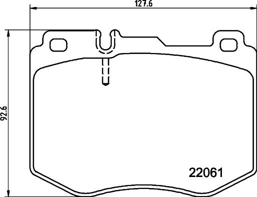 HELLA 8DB 355 037-971 - Brake Pad Set, disc brake autospares.lv