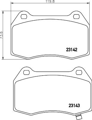 BOSCH 986494310 - Brake Pad Set, disc brake autospares.lv