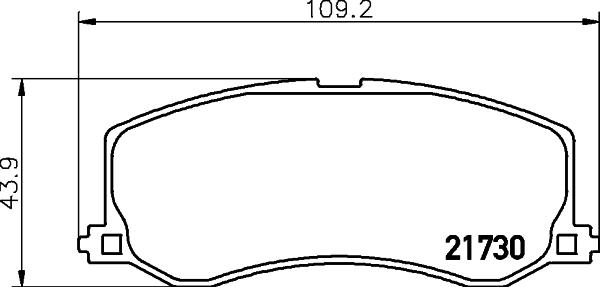 HELLA 8DB 355 029-471 - Brake Pad Set, disc brake autospares.lv