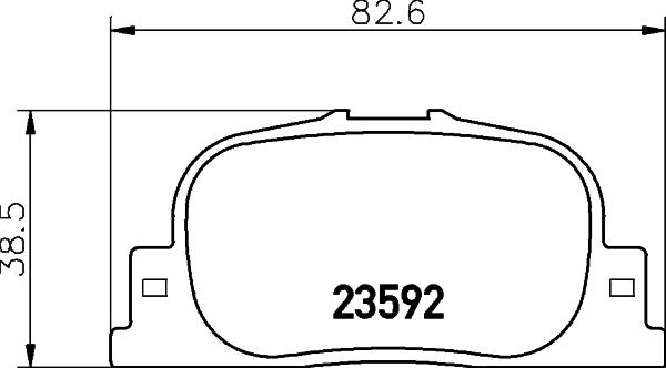 HELLA 8DB 355 024-191 - Brake Pad Set, disc brake autospares.lv
