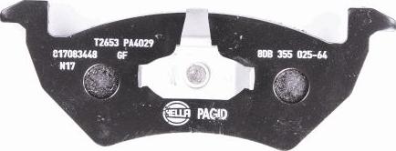 HELLA 8DB 355 025-641 - Brake Pad Set, disc brake autospares.lv