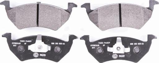 HELLA 8DB 355 025-641 - Brake Pad Set, disc brake autospares.lv