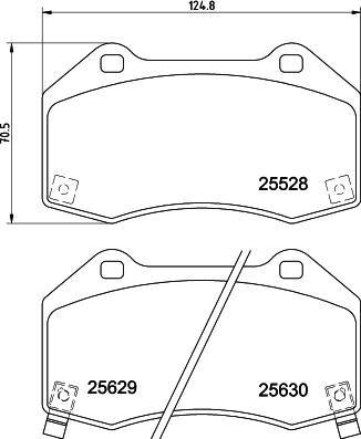 HELLA 8DB 355 025-871 - Brake Pad Set, disc brake autospares.lv
