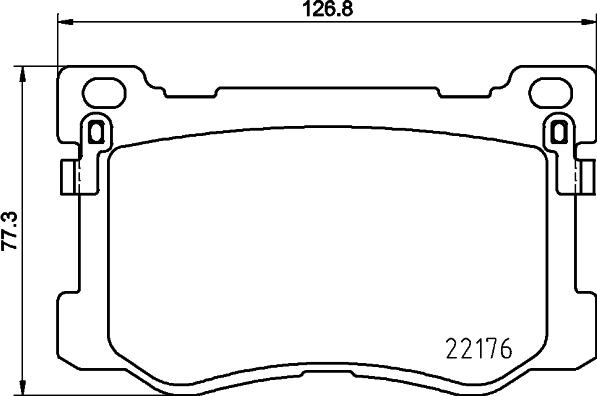 HELLA 8DB 355 025-271 - Brake Pad Set, disc brake autospares.lv