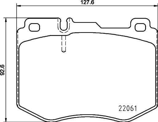 HELLA 8DB 355 026-621 - Brake Pad Set, disc brake autospares.lv