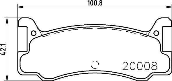 HELLA 8DB 355 026-721 - Brake Pad Set, disc brake autospares.lv