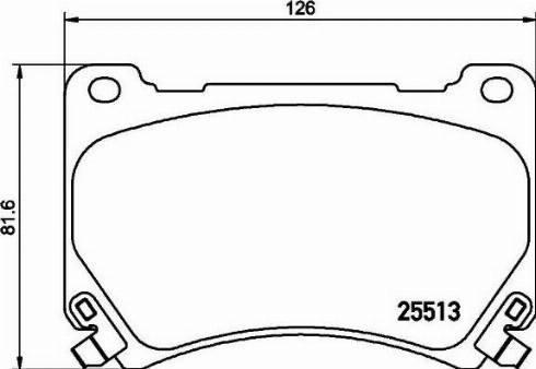 HELLA 8DB 355 020-451 - Brake Pad Set, disc brake autospares.lv