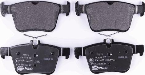 HELLA 8DB 355 020-271 - Brake Pad Set, disc brake autospares.lv