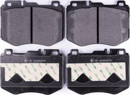 HELLA 8DB 355 021-671 - Brake Pad Set, disc brake autospares.lv