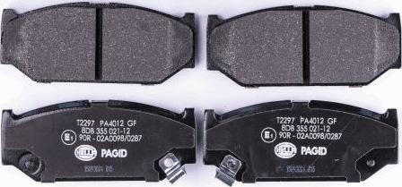 HELLA 8DB 355 021-121 - Brake Pad Set, disc brake autospares.lv