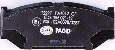 HELLA 8DB 355 021-121 - Brake Pad Set, disc brake autospares.lv