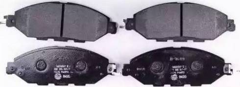 HELLA 8DB 355 021-711 - Brake Pad Set, disc brake autospares.lv