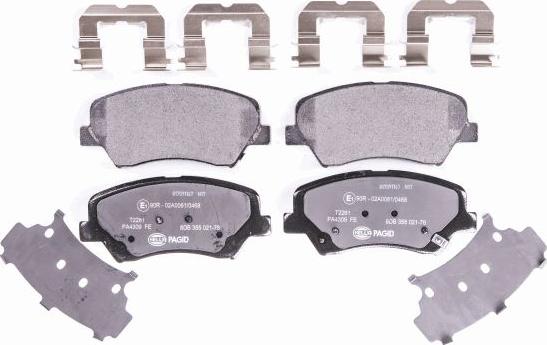 HELLA 8DB 355 021-781 - Brake Pad Set, disc brake autospares.lv