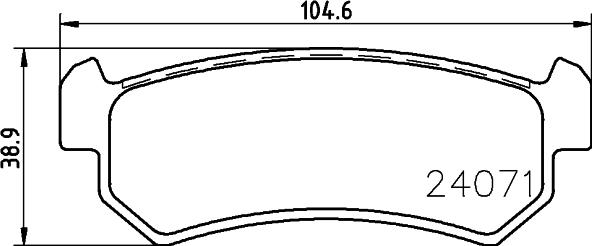 HELLA 8DB 355 028-251 - Brake Pad Set, disc brake autospares.lv