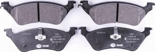 HELLA 8DB 355 023-111 - Brake Pad Set, disc brake autospares.lv