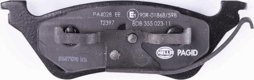 HELLA 8DB 355 023-111 - Brake Pad Set, disc brake autospares.lv