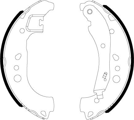 HELLA 8DB 355 022-911 - Brake Shoe Set autospares.lv