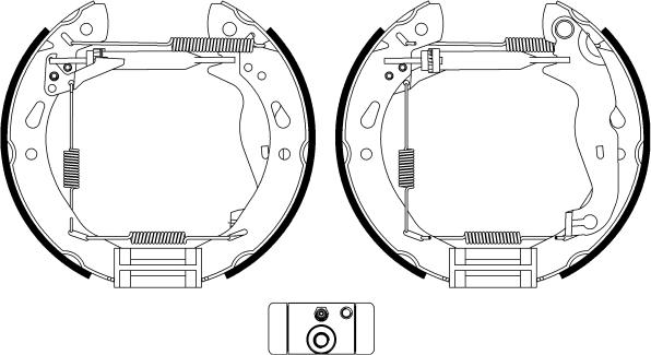 HELLA 8DB 355 022-921 - Brake Shoe Set autospares.lv