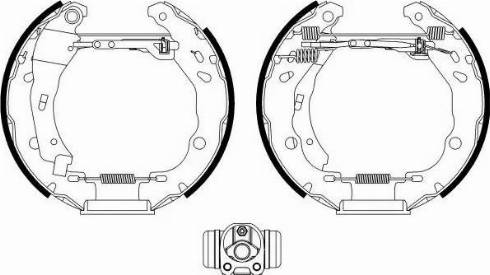 HELLA 8DB 355 022-601 - Brake Shoe Set autospares.lv