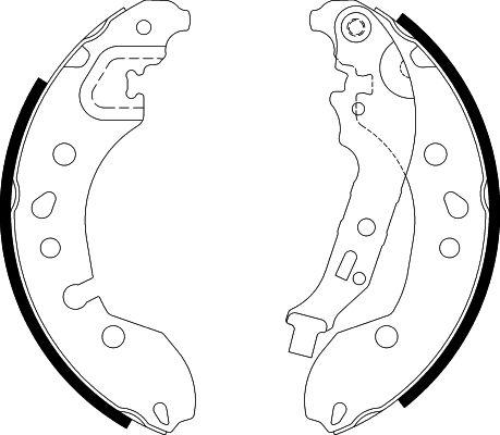 HELLA 8DB 355 022-181 - Brake Shoe Set autospares.lv