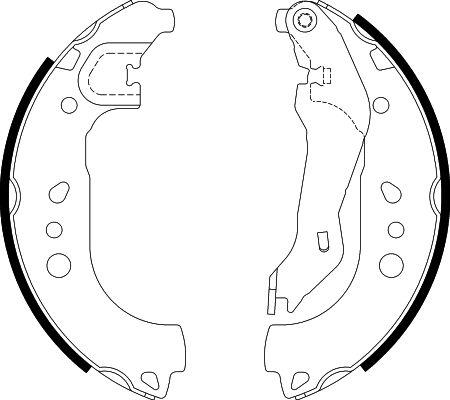 HELLA 8DB 355 022-131 - Brake Shoe Set autospares.lv