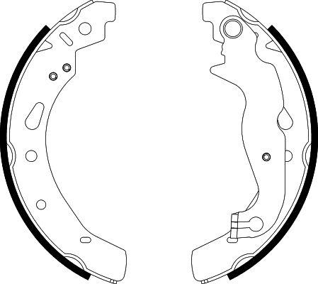 HELLA 8DB 355 022-121 - Brake Shoe Set autospares.lv