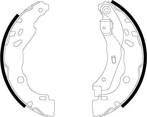 HELLA 8DB 355 022-341 - Brake Shoe Set autospares.lv