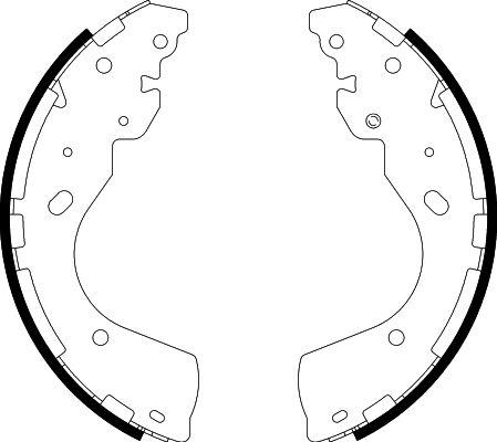 HELLA 8DB 355 022-241 - Brake Shoe Set autospares.lv