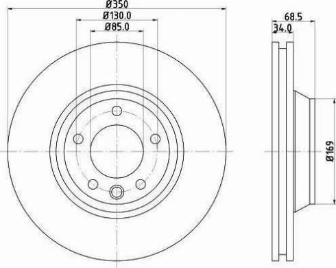 HELLA 8DD 355 121-091 - Brake Disc autospares.lv