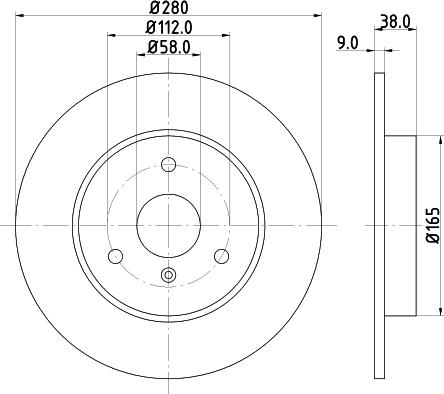 HELLA 8DD 355 106-601 - Brake Disc autospares.lv