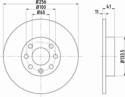 HELLA 8DD 355 106-031 - Brake Disc autospares.lv