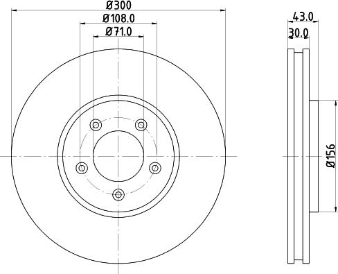 HELLA 8DD 355 106-821 - Brake Disc autospares.lv