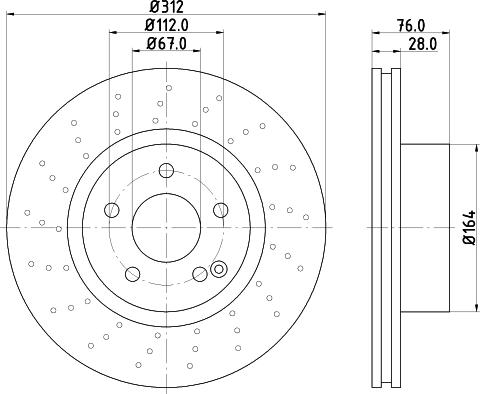 HELLA 8DD 355 106-872 - Brake Disc autospares.lv