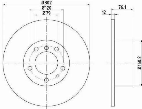 HELLA 8DD 355 101-691 - Brake Disc autospares.lv