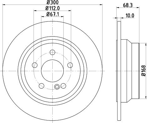 HELLA 8DD 355 108-841 - Brake Disc autospares.lv