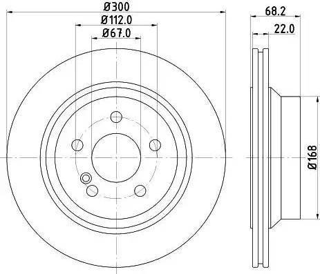 HELLA 8DD 355 121-671 - Brake Disc autospares.lv