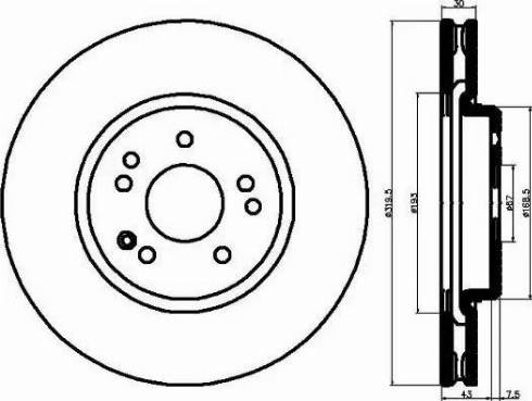 DJ Parts BD2968 - Brake Disc autospares.lv