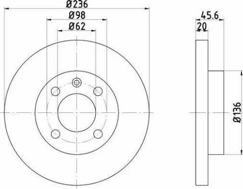 HELLA 8DD 355 103-571 - Brake Disc autospares.lv