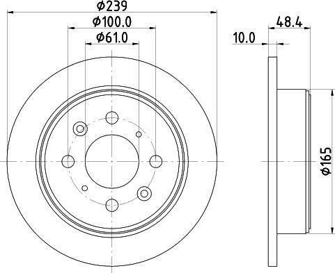 HELLA 8DD 355 103-111 - Brake Disc autospares.lv