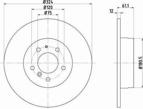 HELLA 8DD 355 102-881 - Brake Disc autospares.lv