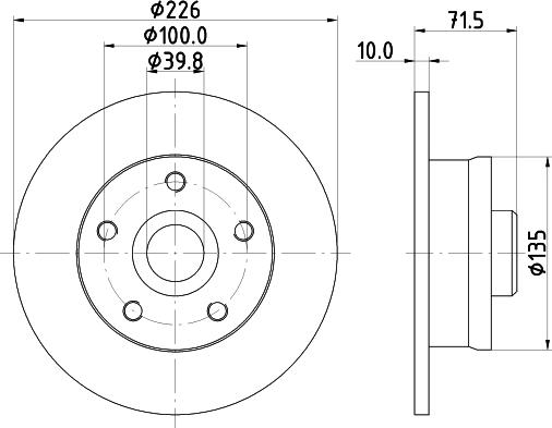 HELLA 8DD 355 122-362 - Brake Disc autospares.lv