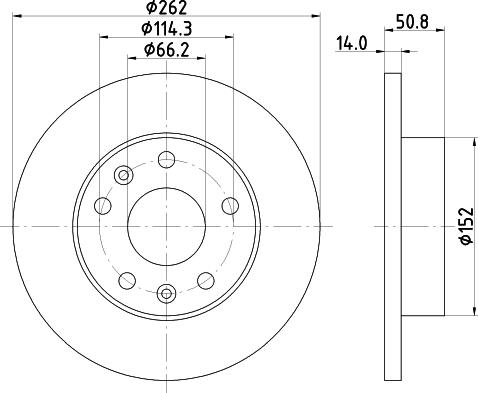 HELLA 8DD 355 107-181 - Brake Disc autospares.lv