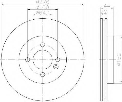 HELLA 8DD 355 107-792 - Brake Disc autospares.lv