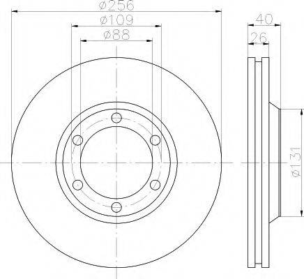 HELLA 8DD 355 119-971 - Brake Disc autospares.lv