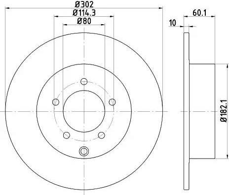 HELLA 8DD 355 119-451 - Brake Disc autospares.lv