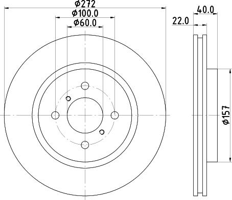 HELLA 8DD 355 119-471 - Brake Disc autospares.lv