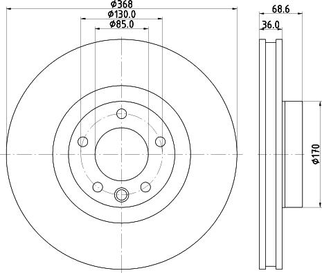 HELLA 8DD 355 119-521 - Brake Disc autospares.lv