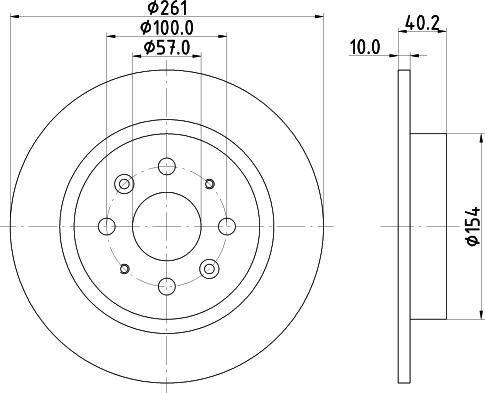 HELLA 8DD 355 114-081 - Brake Disc autospares.lv